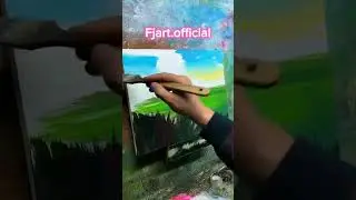 Healing acrylic landscape #acryliclandscape#healinglandscape #acrylicpainting #arttraining