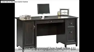 Sauder Edge Water Computer Desk, Estate Black