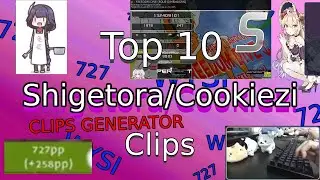 Top 10 Most viewed Shigetora/Cookiezi clips on twitch