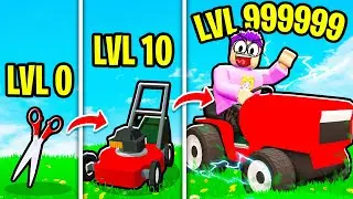 Можем ли мы разблокировать САМЫЙ ДОРОГОЙ ГАЗОНОКОСИЛКИ в ROBLOX LAWN MOWING SIMULATOR!?