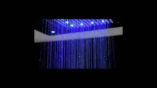 Luxury Waterfall Rainfall LED Light Shower Head Ceiling Embedded Shower Head Colorful Bathroom Showe
