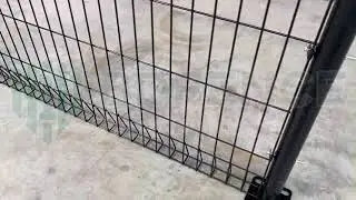 Roll top fence trial installation for test (security fence)