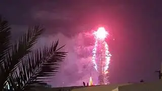 Burj Khalifa and J1 Beach Fireworks Dubai Happy New Year