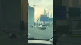 Driving on shaikh Zayed highway 🛣️ #notraffic #dubai #youtubeshorts #viral