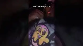Outside with #liluzivert #famous #pinktape #backstage