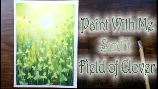 Release the Stress of the Holidays! Kuretake Gansai Tambi Watercolor Sunlit Field of Clover