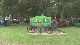 Granite, Iowa, Holds Threshing Bee