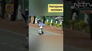 Indian Army Doing Yoga on Bike