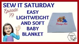 DIY Soft thin baby blanket (tutorial)