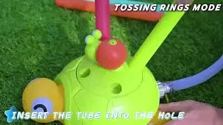 3-in-1 Plastic Turtle Water Sprinkler Summer Fun Backyard Games with Splash Water Toys for Kids