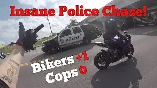 Police Helicopter + 3 Cops Vs. Stunt Riders