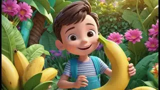 Ricky Rabbit Eats a Banana | Funny Food Song for Kids | Bunny Rhyme for Toddlers