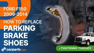 How to replace the Parking Brake Shoes 2009-2014 Ford F150 🚗