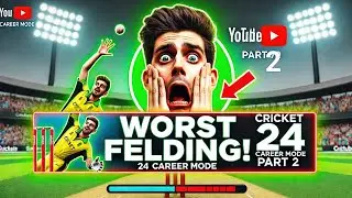 The Worst Fielding Moments Ever! 🏏 | Cricket 24 Career Mode | Part 2 |#cricket24 #careermode #gaming