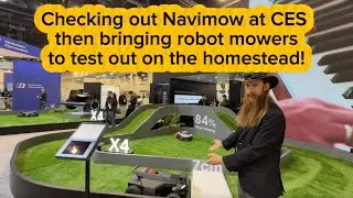 Осматриваю роботы-газонокосилки Segway Navimow на выставке CES!