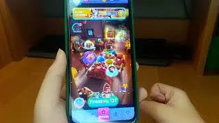 Играю в игру Angry birds dream blast. Пройденные уровни (123-129).