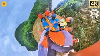 Thrilling moment! Almost fell into the river! 丨Part 1丨4K VR360&deg; Maling River rafting