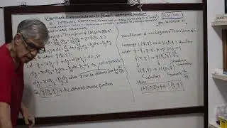 B PART III: Lec 9 Legendre Transform of Lagrangian to Hamiltonian