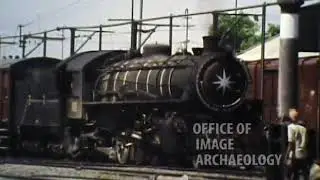 1965, LOCOMOTIVE, INDIA, TRAIN STATION