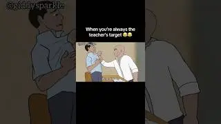 When you&rsquo;re always the teacher&rsquo;s target 😂😂 #funny #animatedcartoon #schoollife #animation #lol
