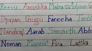 Live name Writing/Comment your name/name writing live/#calligraphy/#art/#live #handwriting#lettering