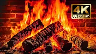 🔥 Уютный камин 4K (12 ЧАСОВ). Расслабляющий камин 4K с потрескиванием горящих дров