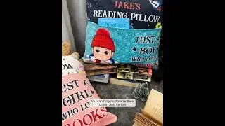 Kid's Reading Pillow | Personalized Pocket Pillow (Insert Included)