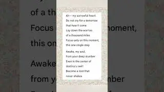 (Healing Poem Song) Worries from a thousand miles away