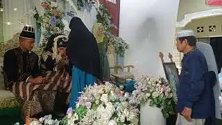 Acara Tepung Tawar pada acara pernikahan Romi dengan Afifah