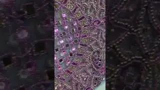 beaded designer George wrapper fabric