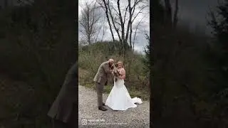 bride and groom bring their adorable dogs to their wedding🥹