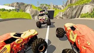 👻Terrifying Zombie Chase at Yeti Monster Jam