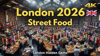 London&rsquo;s 2026 Must-See Hidden Food Gems Inside Brick Lane Food Hall | Walking Tour 4K