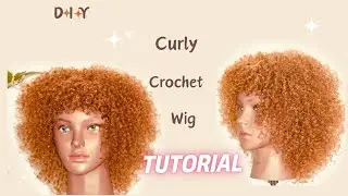 Кудрявый парик крючком своими руками из многослойных волос Expression