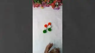 Diy independence day hair clip#diy #jewellery #diycrafts #trending #ytshorts #shorts