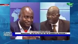 Pr ABOYA MANASSE s'en prend au Dr Fridolin NKE sur Canal presse (Canal presse du 08/11/2020)