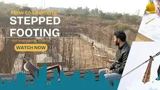 Stepped Footing Construction | Site Visit for Civil Engineering Students #civilengineering 