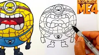 How to Draw Mega Minion Jerry | Despicable Me 4