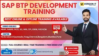 DEMO -4 | SAP BTP Development Training | Best SAP BTP development Course | Best SAP BTP Development