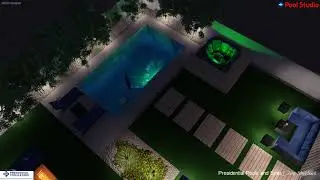 Hunsaker Backyard Design Concept by Jim Sherlock at Presidential Pools