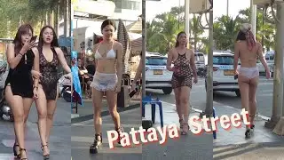 Walking Pattaya Street|Real Street Life in Thailand