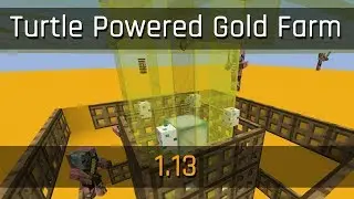 Turtle Powered Gold Farm v2 | Minecraft 1.13
