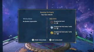 Running On Empty, weekly time challange, talanta's Nightmare vault, Immortals Fenyx Rising.