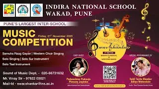 Swar Shankar Interschool Music Competition 2025-26- Indira National School , IU Pune