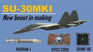 Spice 2000 , Rudarm-I anti-radiation missile & DRWR-118 integration in SU-30MKI for Indian Air Force