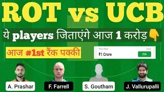ROT vs UCB Dream11 Team, ROT vs UCB Ecs t10 Dream11 Prediction, Ecs t10 Hungary 2022 Dream11 Team