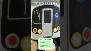R179 C Train Via D Line! #train #railway #railroad #nyc #newyorkcity #newyork #mta #metro #subway