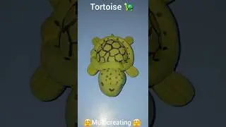 How to make miniature Tortoise with clay #tortoise diy#shorts #viralvideo#craft#art #@multicreating