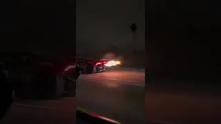 Shocking Exhaust Fire From a Twin Turbo V10