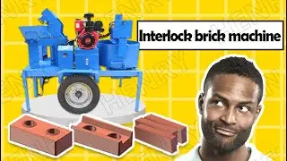 Best sale M7M1 twins clay interlocking brick molding machine makes U shape soil interlock brick